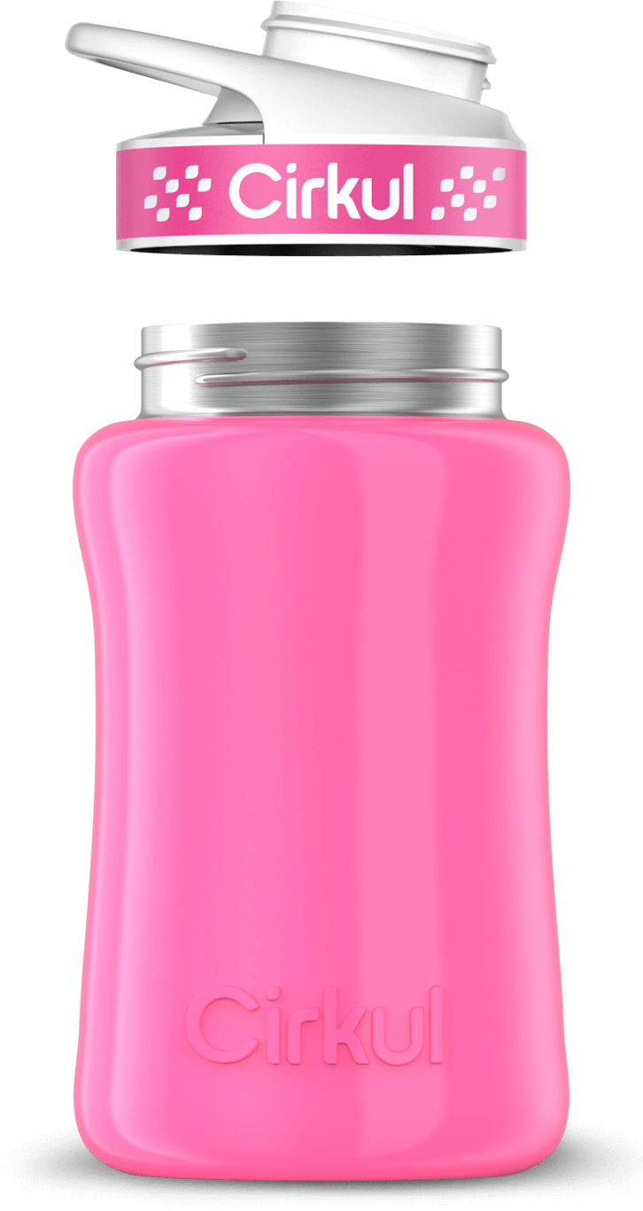 Custom 12oz. Stainless Steel Bottle & Comfort Grip Lid