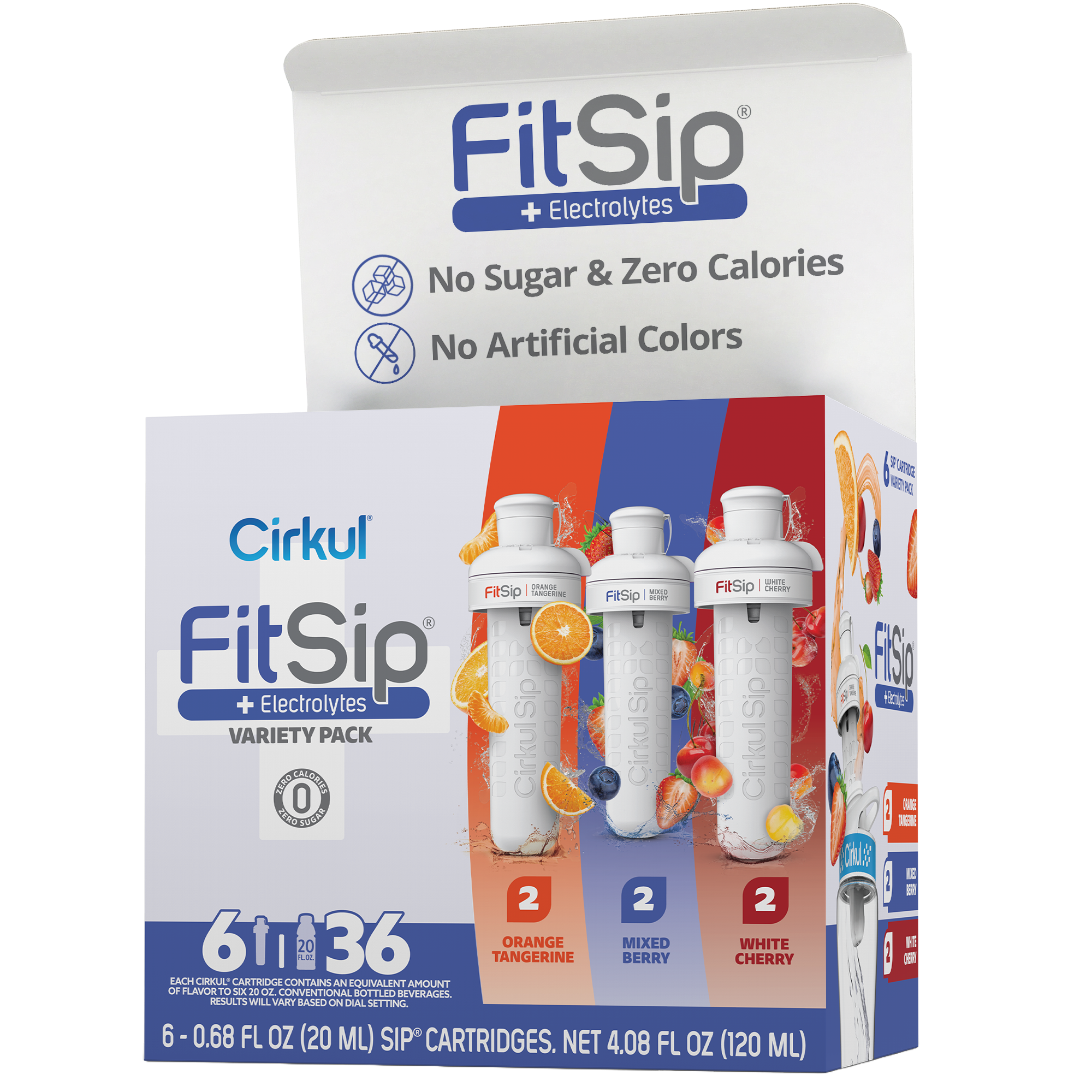 CX: FitSip Flavor Cartridge Variety Pack, 6-Pack